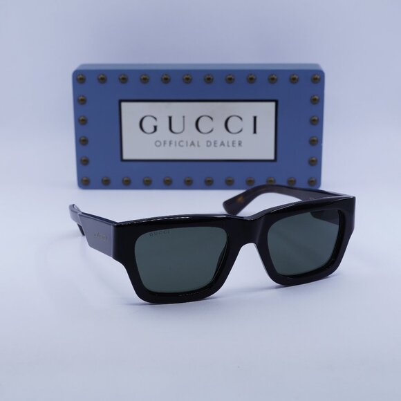 Final Price! Gucci GG1668S 001 Black/Grey Sunglasses - Picture 1 of 11
